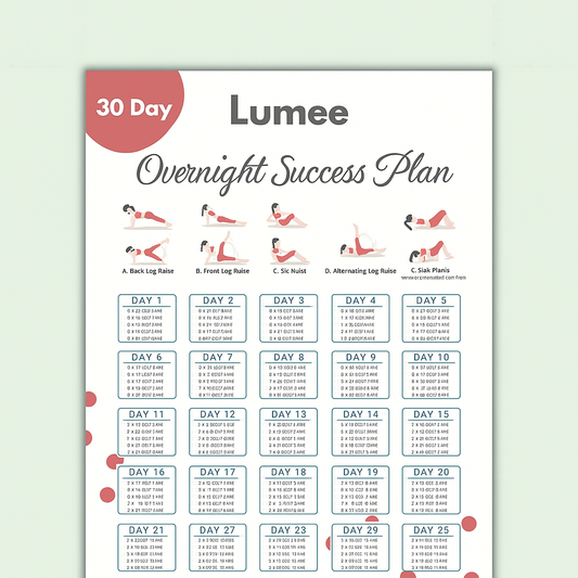 Lumee 30 Day Body Success Planner